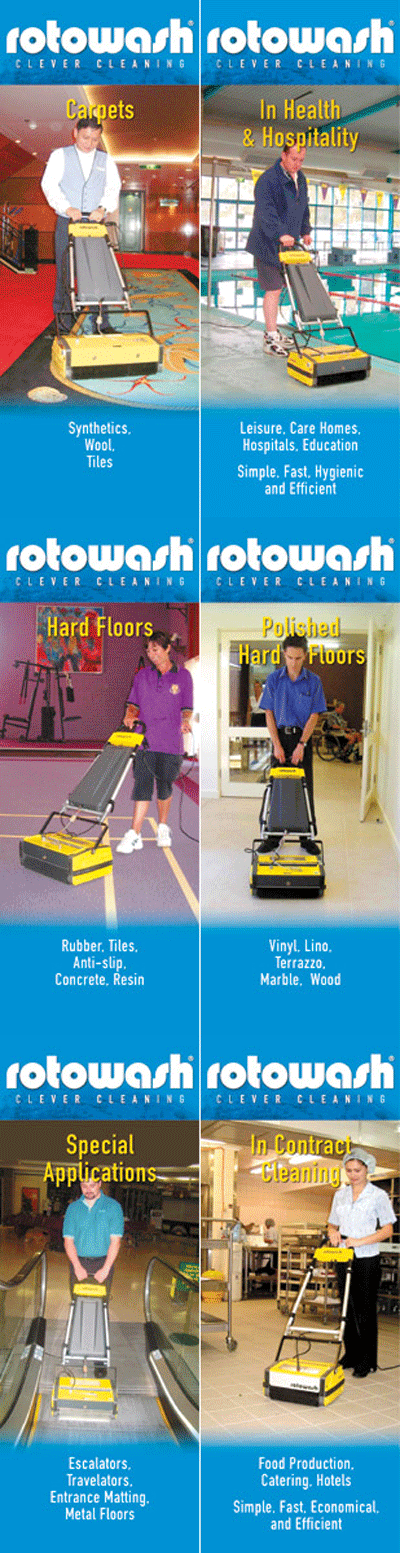 Rotowash floor cleaners